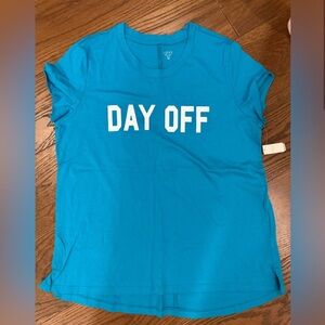 Love By GAP Turquoise 'Day Off' Short Sleeve Tee